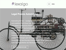 Tablet Screenshot of lexalgo.com